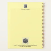 Miniature Schnauzer Line Art Muster 001 Gelb Planer (Rückseite)