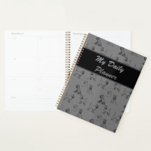 Miniature Schnauzer Line Art Muster 001 Grau