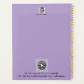 Miniature Schnauzer Line Art Muster 001 Lavender Planer (Rückseite)