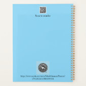 Miniature Schnauzer Line Art Muster 001 LightBlue Planer (Rückseite)