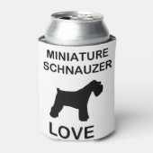 Miniature_Schnauzer love Dosenkühler (Kanne Vorderseite)