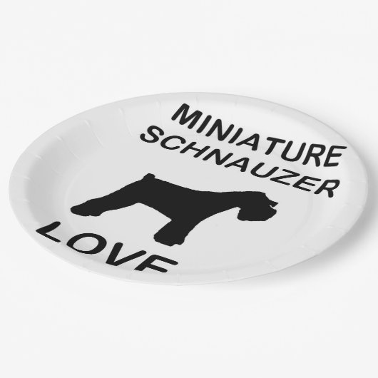 Miniature_Schnauzer love Pappteller (Schrägansicht)