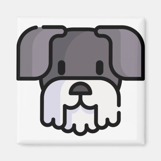 Miniature Schnauzer Magnet (Vorne)
