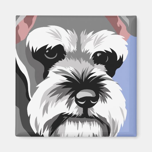 Miniature Schnauzer Magnete Magnet (Vorne)