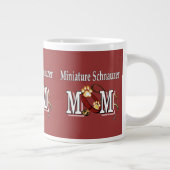 Miniature Schnauzer-Mama Jumbo-Tasse (Rechts)