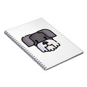 Miniature Schnauzer Notizblock (Rechte Seite)