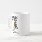 Miniature Schnauzer Origin Funny Mini Schnauzer Lo Kaffeetasse (Vorderseite Links)