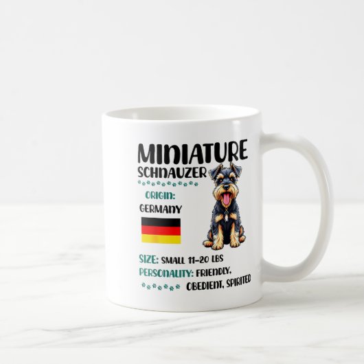 Miniature Schnauzer Origin Funny Mini Schnauzer Lo Kaffeetasse (Rechts)