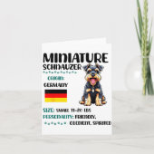 Miniature Schnauzer Origin Funny Mini Schnauzer Lo Karte (Vorderseite)