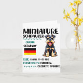 Miniature Schnauzer Origin Funny Mini Schnauzer Lo Karte (Gelbe Blume)