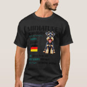 Miniature Schnauzer Origin Funny Mini Schnauzer Lo T-Shirt (Vorderseite)