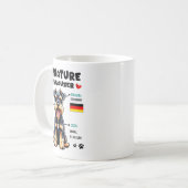 Miniature Schnauzer Owner Funny Mini Schnauzer Lov Kaffeetasse (Vorderseite Links)