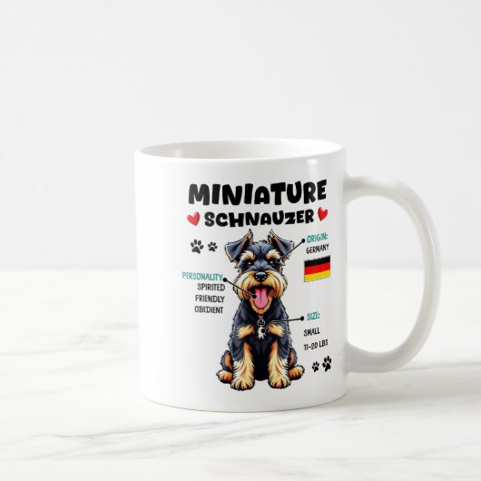 Miniature Schnauzer Owner Funny Mini Schnauzer Lov Kaffeetasse (Rechts)