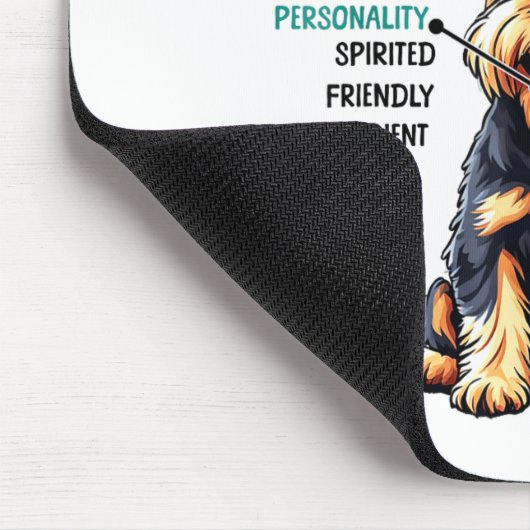 Miniature Schnauzer Owner Funny Mini Schnauzer Lov Mousepad (Ecke)