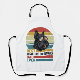 Miniature Schnauzer Papa Vintage Patriotisches T-S Schürze