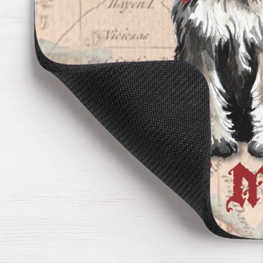 Miniature Schnauzer Pirate Mousepad (Ecke)