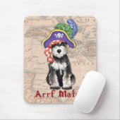 Miniature Schnauzer Pirate Mousepad (Mit Mouse)