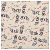 Miniature Schnauzer Pirate Stoff (Muster)