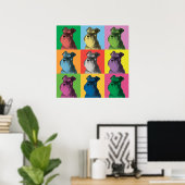 Miniature Schnauzer Pop-Art-Poster Poster (Heimbüro)