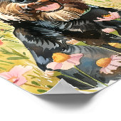 Miniature Schnauzer Poster - Funny Dog Art Print (Ecke)