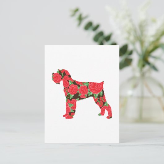 Miniature Schnauzer Postkarte (Stehend Vorderseite)