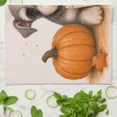 Miniature Schnauzer Pumpkin Spice Geschirrtuch (Gefaltet)