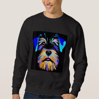 Miniature schnauzer puppy cute pup doggy schnauzer sweatshirt