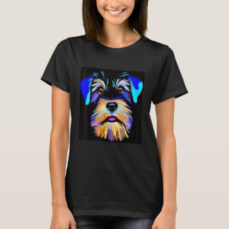 Miniature schnauzer puppy cute pup doggy schnauzer T-Shirt
