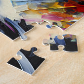 Miniature Schnauzer Puzzle: Schwarz Silber Zwerg Puzzle (Seite)