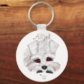 Miniature Schnauzer Schlüsselanhänger (Vorderseite)