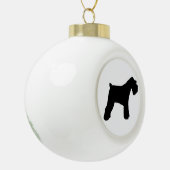 Miniature_Schnauzer Silo Keramik Kugel-Ornament (Links)