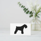 Miniature_Schnauzer-Silo Visitenkarte (Stehend Vorderseite)