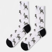 MINIATURE SCHNAUZER SOCKEN (Linkes Detail)