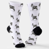 MINIATURE SCHNAUZER SOCKEN (Gewinkelt)