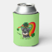 Miniature Schnauzer St Patricks Dosenkühler (Kanne Rückseite)