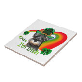 Miniature Schnauzer St Patricks Fliese (Seite)