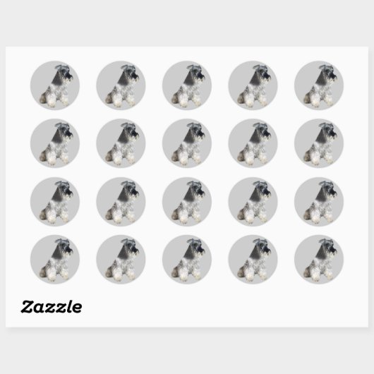 Miniature Schnauzer Sticker (Blatt)
