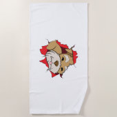 Miniature Schnauzer Strandtuch (Vorderseite)