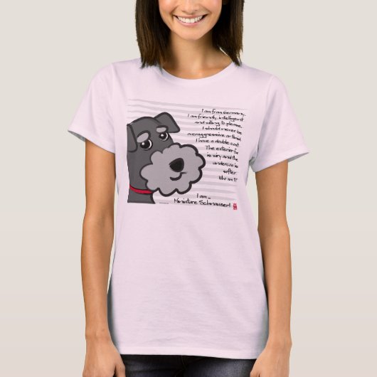 Miniature Schnauzer T-Shirt (Vorderseite)
