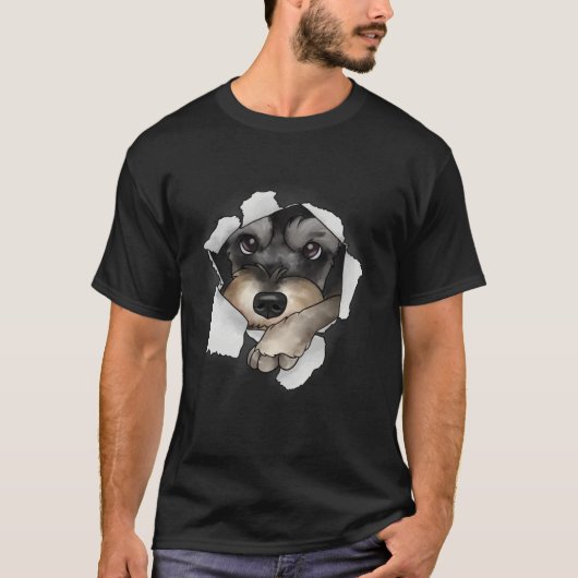 Miniature Schnauzer T-Shirt (Vorderseite)