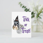 Miniature Schnauzer Trick Postkarte (Stehend Vorderseite)