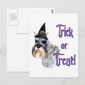 Miniature Schnauzer Trick Postkarte (Vorne/Hinten)