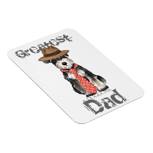 Miniature Schnauzer Vater Magnet (Rechte Seite)