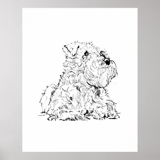 Miniature Schnauzer Wandkunst – Minimalistisch Poster (Vorne)