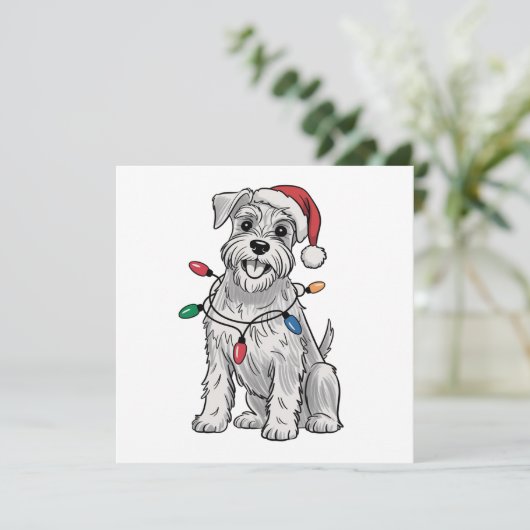 Miniature Schnauzer Weihnachten Weihnachten Weihna (Stehend Vorderseite)