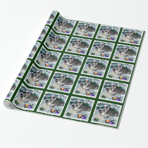 Miniature Schnauzer Weihnachtszeit Geschenkpapier