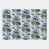 Miniature Schnauzer Weihnachtszeit Geschenkpapier Set (Vorderseite 2)