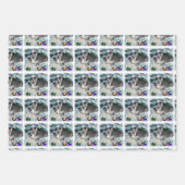 Miniature Schnauzer Weihnachtszeit Geschenkpapier Set (Vorderseite)