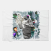 Miniature Schnauzer Weihnachtszeit Handtuch (Horizontal)