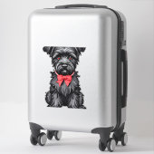Miniature Schnauzer Welpe Aufkleber (Koffer)